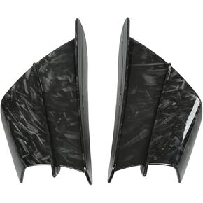 2 Pcs Motorcycle Side Spoiler,R1 R3 R25 Motorcycle Side Spoiler Front Fairing Aerodynamic Winglets, Three Dimensional Curve Compatible for NINJA400 NINJA250 Z900 Z1000 CBR650 (Marble Grain)