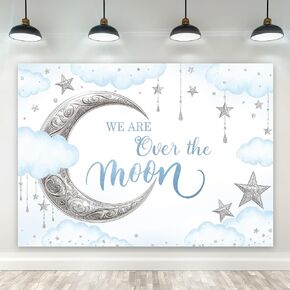 Riyidecor Witch or Wizard Gender Reveal Backdrop - Magical Castle Book Owl Watercolor 7Wx5H Feet Polyester Fabric Boy or Girl Photography Background Baby Shower Table Decor Banner Studio Photo Shoot