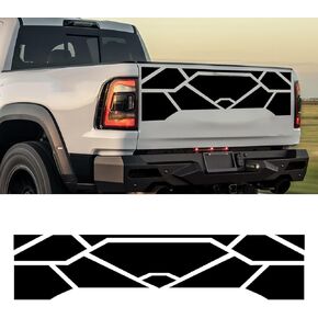 Stripe Sticker for Pickup Truck, Black Auto Racing Stripes Decorative Stripes, Vinyl Car Decor Film Sticker Exterior Accessories (Black) ﻿