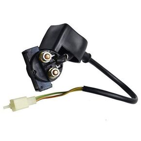 Portable Universal 2 Pins Starter Solenoid Electric Relay, Fits for 50cc 70cc 90cc 110cc 125cc Dirt Bike Pocket Bike Go Kart