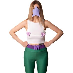 Shell Bra Mask and Elastic M Belt Set - Adult Women Men Halloween Costume Man Adult Costumes Cosplay