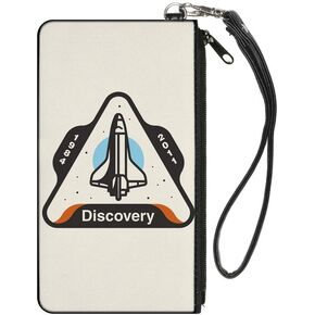 Buckle-Down Zip Wallet Shuttle Discovery 1984-2011 Large Accessory, Shuttle Discovery 1984-2011, 8" x 5"