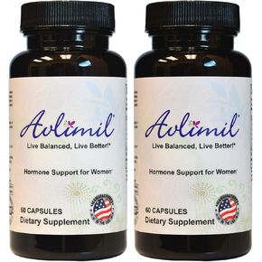 Avlimil® Hormone Balance & Menopause | Relief from Mood Swings, Hot Flashes, Night Sweats and Irritability - Isoflavones, Black Cohosh, Raspberry, Valerian, Sage, Red Clover, Lemon Balm - 2 Month in Saudi Arabia