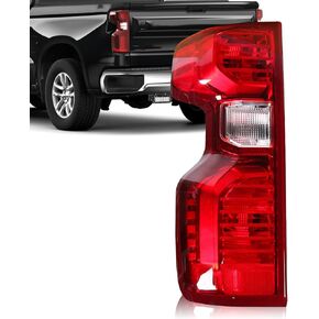 Left Driver Side Tail Light Fit for Chevy Silverado 1500 2500HD 3500HD 2019-2023 (Non-LED type), Halogen Rear Brake Tail Light GM2800308