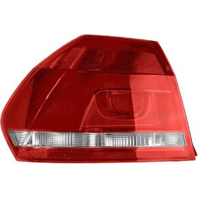 TRQ Left Outer Rear Tail Light Assembly Drivers Side Compatible with 12-15 Passat VW2804108