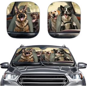 Pink Butterfly Car Windshield Sunshade 2 Pack Set Set Summer Ray UV Protect Heat Reflective Car Sun Shade Foldable Visor Sun Shade Summer Keep Vehicle Cool
