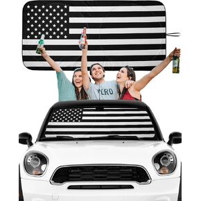ARANA Car Windshield Sun Shade Cute Dog, Funny Sun Shade Car Windshield, Car Shades for Front Windows, Car Shade Front Windshield Sun Blocker Visor Dashboard Cover Block 99% UV Rays & Sun Heat 65"X32"