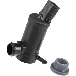 Motoforti Windshield Washer Motor Pump, for Subaru Forester 2006-2013, Plastic, Black, 2pcs