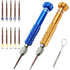 ESINAM Portable Glasses Screwdriver for Eyeglass Repairing, 13 In 1 Mutifuntional Precision Screwdriver Set for Sunglasses,Watch, Laptop, Electronics, Cellphone and Jewelry - Magnetic Bits