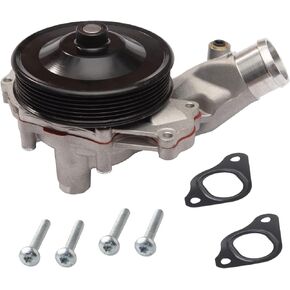 LR033993 Water Pump Kit w/Gasket (For 3.0L 2995cc/5.0L 5000cc) Compatible With 17-20 La-nd Rover Discovery, 10-16 LR4, 10-19 Range Rover Sport, 18-19 Velar [# 144-2060 LR097165 131-2464]