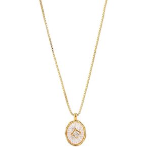 women's pendant necklace,18k Yellow Gold Pendant Necklace for Women,Zircon necklace,Gold Jewelry for Women Girls Gifts,Bridal Wedding Jewelry Gift, Fashionable jewelry,plated with 18K gold(1)