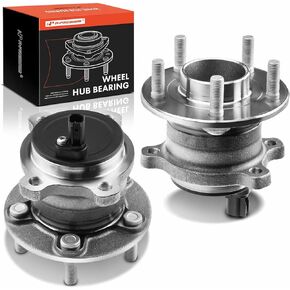 A-Premium 2 x Rear Wheel Bearing and Hub Assembly with ABS & 5-Lug Compatible with Ford Escape 2013-2019, C-Max 2013-2018, Lincoln MKC 2015-2019, FWD and Without Active Park Assist