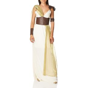 California Costumes Women's Spartan Warrior Queen Costume, cream/gold, Extra Small