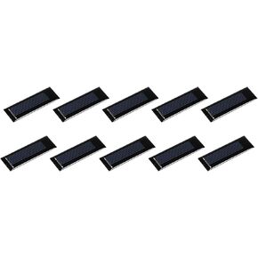 MECCANIXITY Mini Solar Panel Cell 0.5V 160mA 0.08W 53mm x 18mm for DIY Electric Power Project Pack of 10