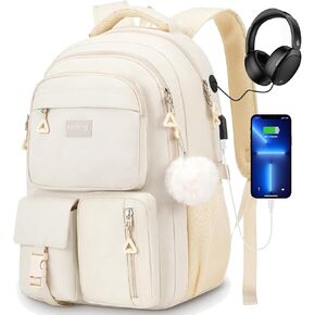 Student Laptop Backpack for College Teen Girls,Middle High School Back Pack Women Bookbag Knapsack Mochila Escolar para Niñas