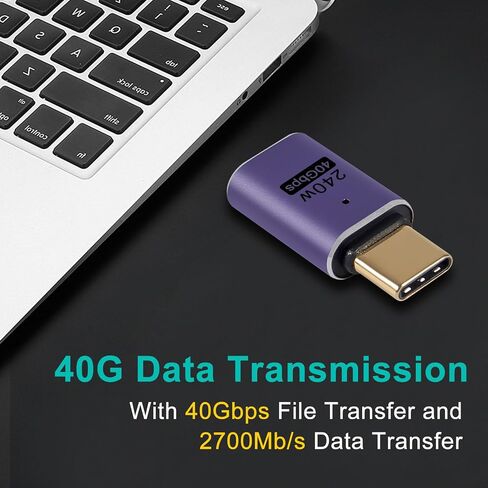4 قطع محول USB C أنثى إلى أنثى، موصل USB C أنثى إلى أنثى، موسع محول USB من النوع C يدعم 240 وات، 40 جيجابت في الثانية، 8K@60 هرتز لسطح البخار، ماك بوك، ثاندربولت إلخ in Saudi Arabia