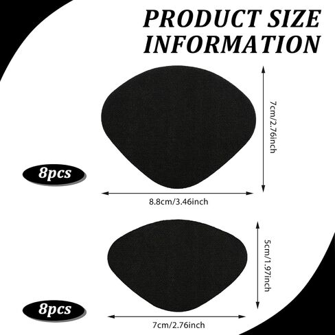Lusofie 8 Pairs Shoe Heel Repair Insude Shoe Patches for Holes, Self-Adhesive Shoe Repair Patch for Sneaker Leather High Heel in Saudi Arabia