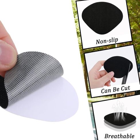 Lusofie 8 Pairs Shoe Heel Repair Insude Shoe Patches for Holes, Self-Adhesive Shoe Repair Patch for Sneaker Leather High Heel in Saudi Arabia