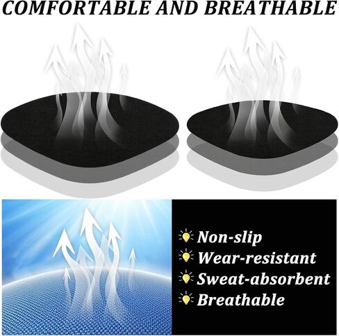 Lusofie 8 Pairs Shoe Heel Repair Insude Shoe Patches for Holes, Self-Adhesive Shoe Repair Patch for Sneaker Leather High Heel in Saudi Arabia