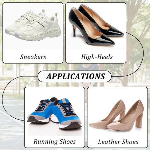 Lusofie 8 Pairs Shoe Heel Repair Insude Shoe Patches for Holes, Self-Adhesive Shoe Repair Patch for Sneaker Leather High Heel in Saudi Arabia