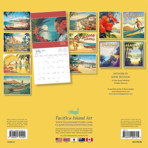 Hawaiian Sea Turtles - Hawaii 2025 Deluxe Wall Calendar - Photography by Michael and Monica Sweet in Saudi Arabia