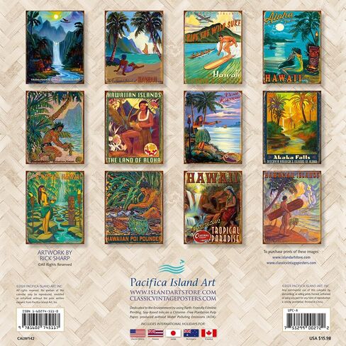 Hawaiian Sea Turtles - Hawaii 2025 Deluxe Wall Calendar - Photography by Michael and Monica Sweet in Saudi Arabia