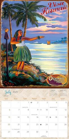 Hawaiian Sea Turtles - Hawaii 2025 Deluxe Wall Calendar - Photography by Michael and Monica Sweet in Saudi Arabia
