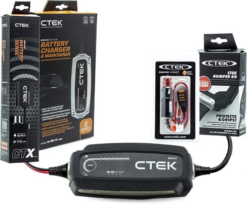 CTEK (40-206) MXS 5.0-12 فولت شاحن بطارية وصيانة ومجموعة المرآب العائلية in Kuwait