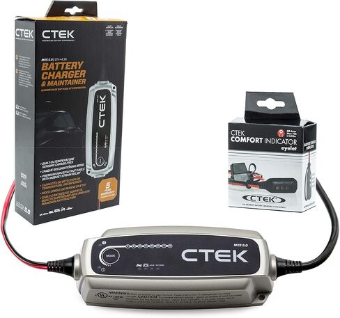 CTEK (40-206) MXS 5.0-12 فولت شاحن بطارية وصيانة ومجموعة المرآب العائلية in Kuwait