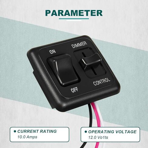 تيار مستمر تبديل التبديل باهتة ل LED 12 فولت مع الجانب العالي التحكم باهتة الهالوجين المتوهجة RV السيارات شاحنة البحرية قطاع الإضاءة أدى التبديل باهتة RV ضوء التبديل 12 فولت مفتاح الإضاءة in Kuwait