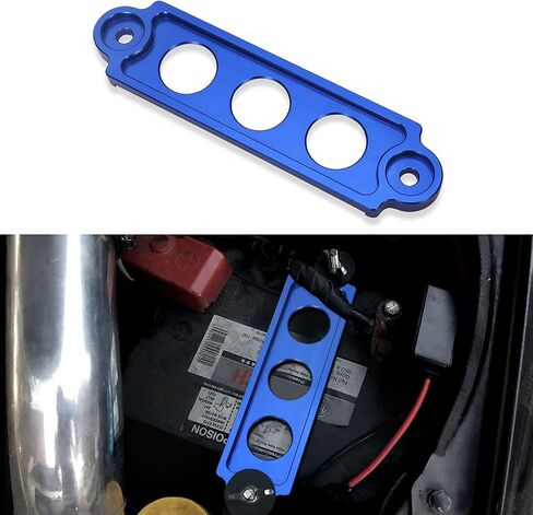 دعامة تثبيت للبطارية من TOMALL لسيارة من سبائك الألومنيوم ودعامة تثبيت للبطارية وقفل ملحقات السيارة لسيارة Honda Civic Acura CRV (ذهبي) in Kuwait