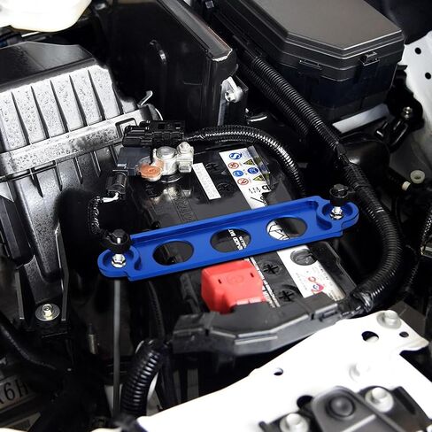 دعامة تثبيت للبطارية من TOMALL لسيارة من سبائك الألومنيوم ودعامة تثبيت للبطارية وقفل ملحقات السيارة لسيارة Honda Civic Acura CRV (ذهبي) in Kuwait