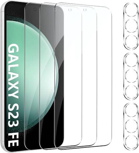 [3+3 Pack] Screen Protector for Moto G Stylus 5G 2023 with 3 Pack Camera Lens Protector, HD Clear Tempered Glass Film, Anti Scratch, 9H Hardness, Touch Sensitive, Bubble Free in Saudi Arabia