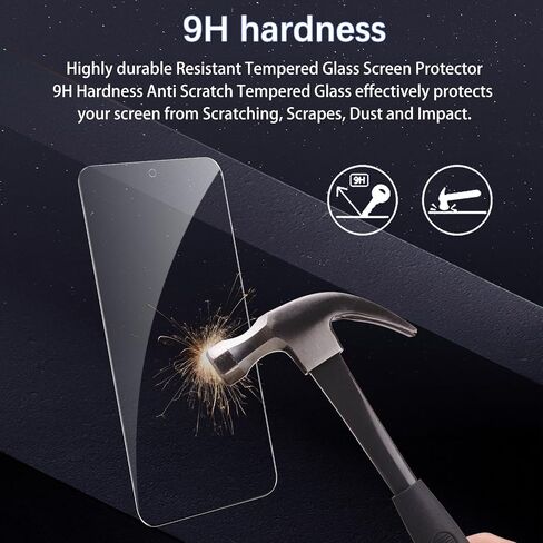 [3+3 Pack] Screen Protector for Moto G Stylus 5G 2023 with 3 Pack Camera Lens Protector, HD Clear Tempered Glass Film, Anti Scratch, 9H Hardness, Touch Sensitive, Bubble Free in Saudi Arabia