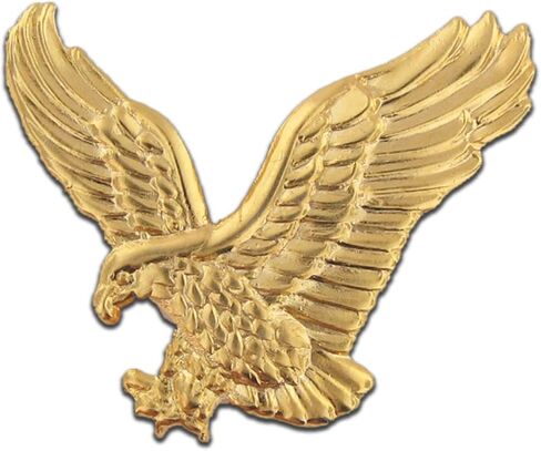 PinMart Patriotic Eagle Pin – Soaring American Eagle–Bronze, Gold or Nickel Plated Enamel Lapel Pin with Clutch Back for Coats, Suit Jackets, and Lanyards in Kuwait