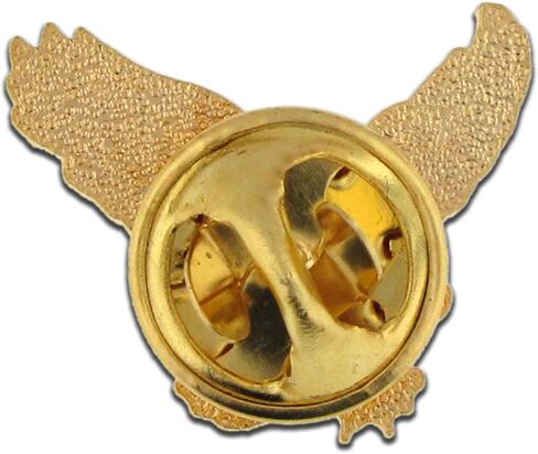PinMart Patriotic Eagle Pin – Soaring American Eagle–Bronze, Gold or Nickel Plated Enamel Lapel Pin with Clutch Back for Coats, Suit Jackets, and Lanyards in Kuwait