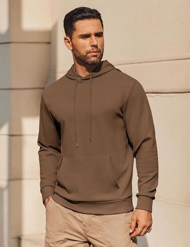 COOFANDY Mens Hoodie Long Sleeve Casual Pullover Hooded Sweatshirt Fashion Drawstring Hoodies with Pocket in Saudi Arabia