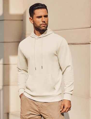 COOFANDY Mens Hoodie Long Sleeve Casual Pullover Hooded Sweatshirt Fashion Drawstring Hoodies with Pocket in Saudi Arabia