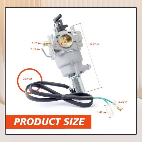 مكربن ​​مولد مطور مع مجموعة حشية بديلة لـ Westinghouse WGen5300DF WGen5300DFv WGen5300DFc WGen5300DFcv 274cc مولد الوقود المزدوج in Kuwait