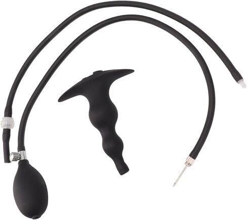 طقم لمبة حقنة شرجية من السيليكون من DAUZ، يعزز التغوط قابس حقنة شرجية ناعمة قابلة للنفخ لتحسين الإمساك للمنزل (نمط 2 مضاد للتدفق الخلفي) in Kuwait