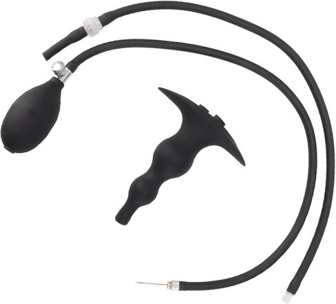 طقم لمبة حقنة شرجية من السيليكون من DAUZ، يعزز التغوط قابس حقنة شرجية ناعمة قابلة للنفخ لتحسين الإمساك للمنزل (نمط 2 مضاد للتدفق الخلفي) in Kuwait