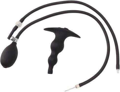 طقم لمبة حقنة شرجية من السيليكون من DAUZ، يعزز التغوط قابس حقنة شرجية ناعمة قابلة للنفخ لتحسين الإمساك للمنزل (نمط 2 مضاد للتدفق الخلفي) in Kuwait