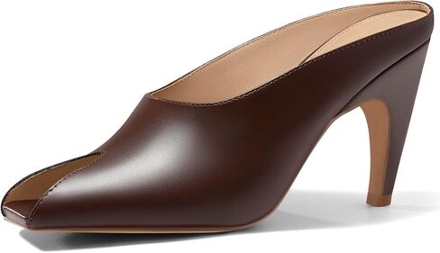 Coutgo Womens Kitten Heels Mules Open Peep Toe Slide Sandals Slip On Summer Dress Shoes in Saudi Arabia