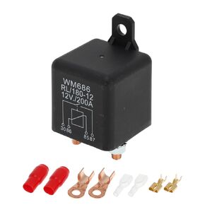 2 Pins 12V 200A Auto Relay Multi Purpose Waterproof Car Relay 1 Set Latching Relay