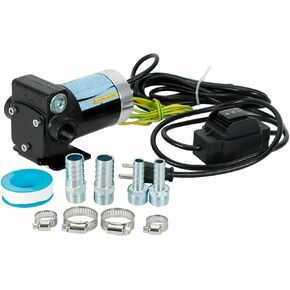 BLACKHORSE-RACING Self Priming 110V DC 3.7GPM Gasoline Diesel Oil Transfer Pump Fuel Diesel Kerosene Pump, Reversible Pumping, Overheat Protection