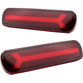 عاكسات المصد الخلفي LED مصابيح ضوء الفرامل الخلفية المتوافقة مع Toyota Land Cruiser Lexus LX470 1998-2007 إضافة إلى ملحقات إشارة الانعطاف (نمط مدخن)