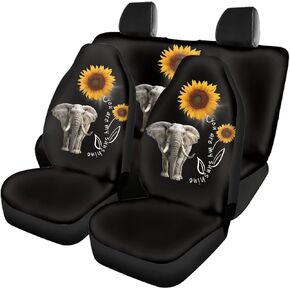 Horse Aztec Tribal Print Car Seat Cover Cushion Protector Covers, Breathable Automotive Seat Protector for Women Men, Universal Car Seat Cover Full Set Fits for Truck Van SUV Sedan Vehicle