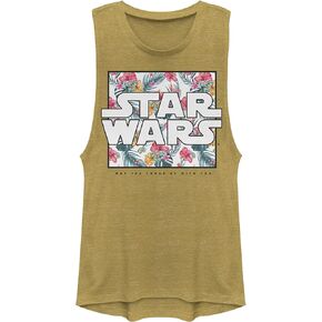STAR WARS Junior's A New Hope Floral Box Festival Muscle Tee