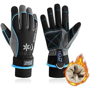 Cold Weather Work Gloves Waterproof Winter Work Gloves Men Women Touchscreen Insulated Gloves with Thermal Fleece