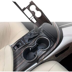 for Toyota Camry LE SE TRD 2018 2019 2020 2021 2022 2023 2024 ABS Engineering Plastics,Carbon Fiber Print Gear Box Trims Shift Panel Transmission Decoration Cover Inner Accessories (Black)